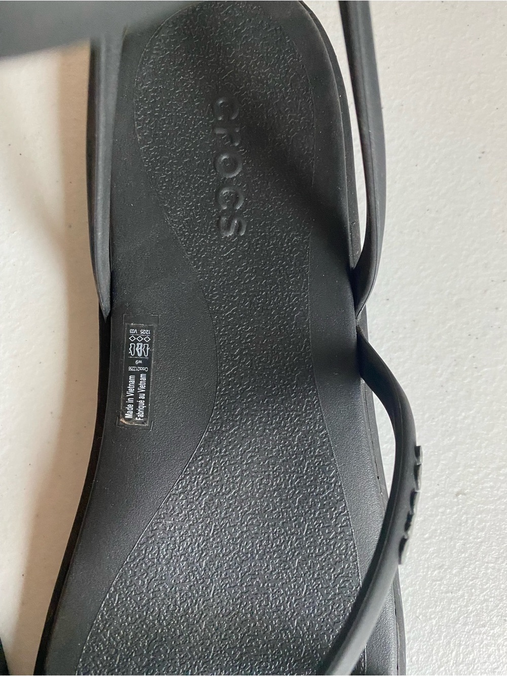 Crocs Miami Ankle Strap Sandals Lightweight Black Size 9 - Picture 7 of 9